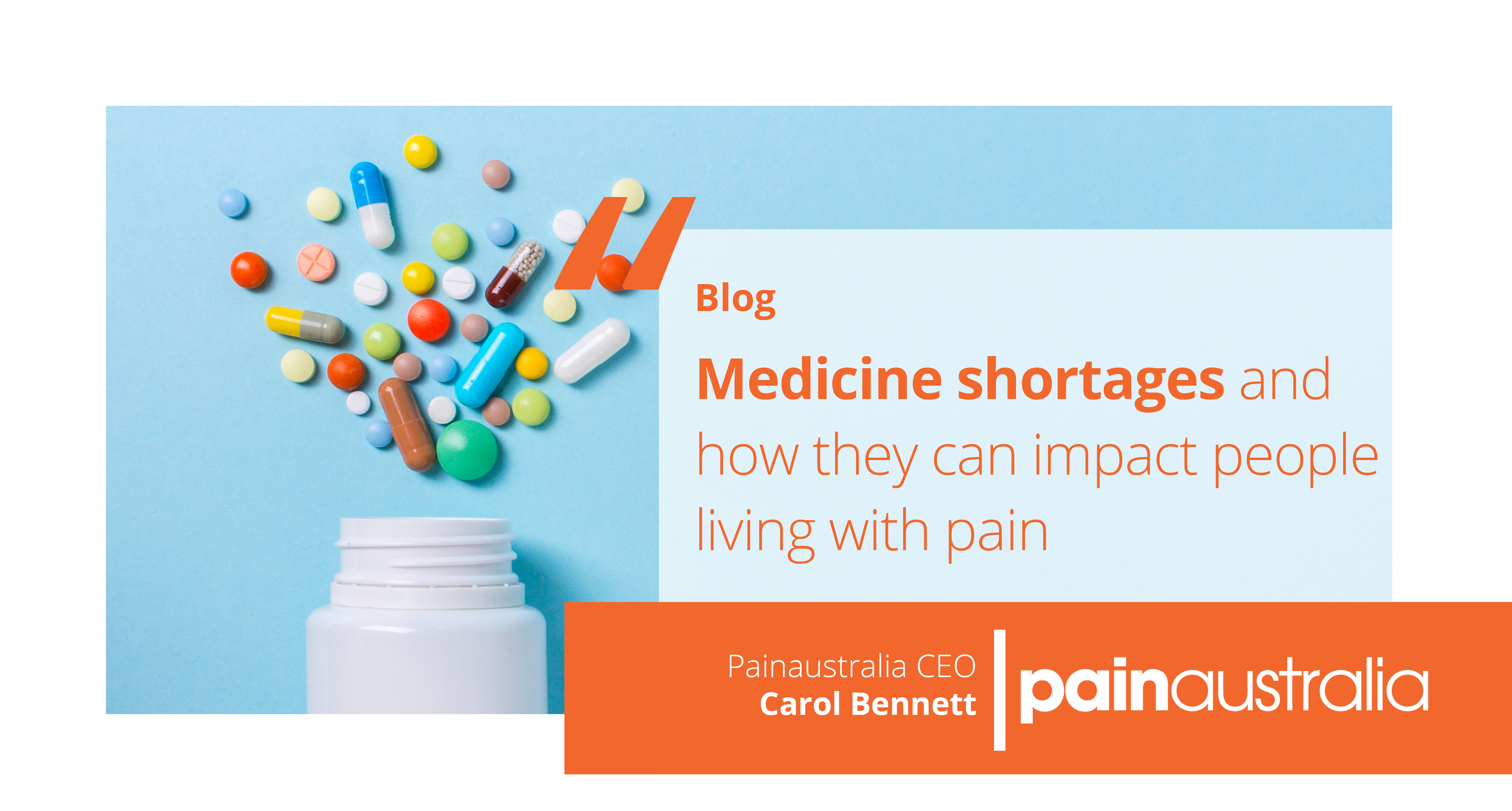 Medicine shortages and how they can impact people living with pain